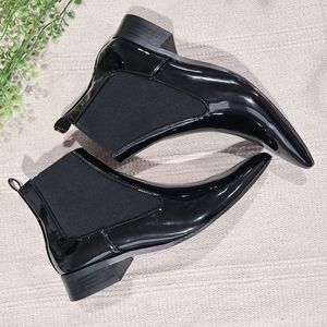 Zara trafaluc women's patent leather boots